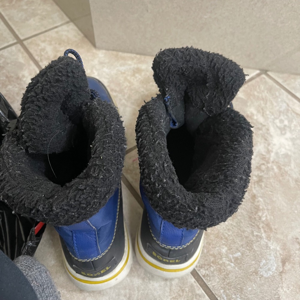 Sorel carnival Waterproof Snow Boots 8.5 Women's Winter Cold  Blue Lace Up Boots - Picture 11 of 11